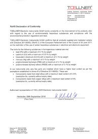 RoHS Declaration